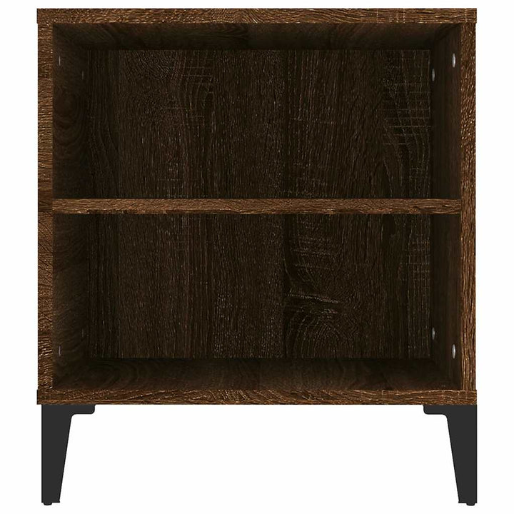 tv-bord 102x44,5x50 cm konstrueret træ brun egetræsfarve