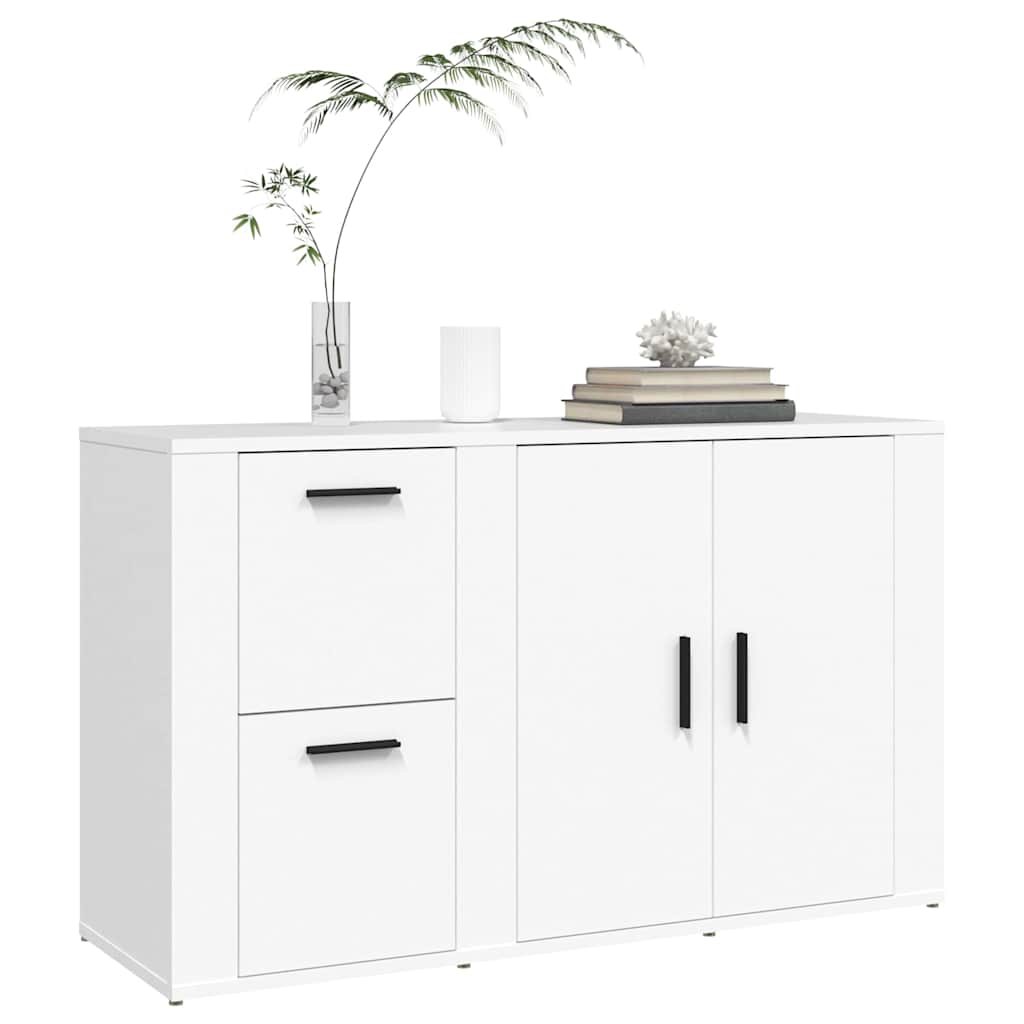 skænk 100x33x59,5 cm konstrueret træ hvid