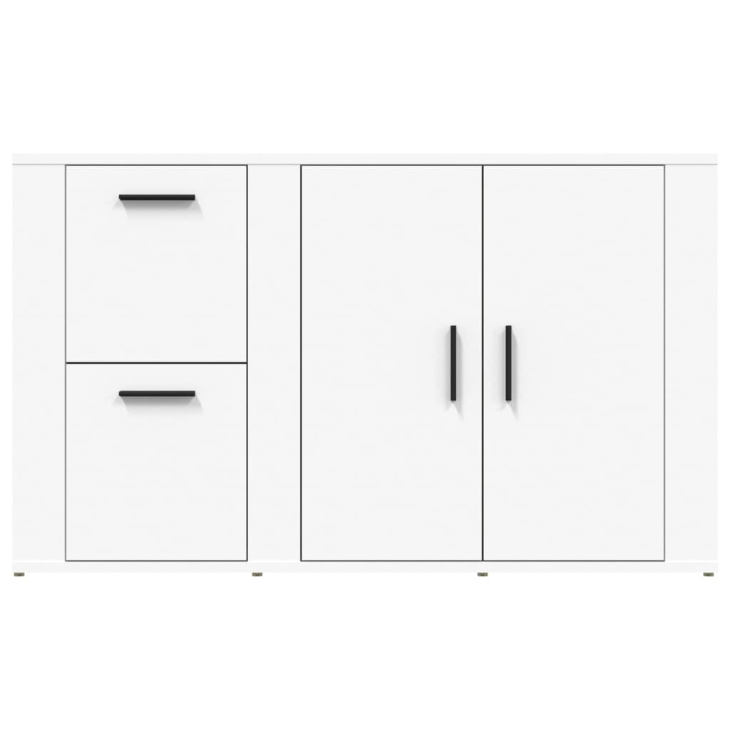 skænk 100x33x59,5 cm konstrueret træ hvid
