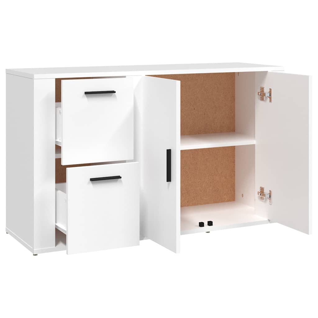 skænk 100x33x59,5 cm konstrueret træ hvid