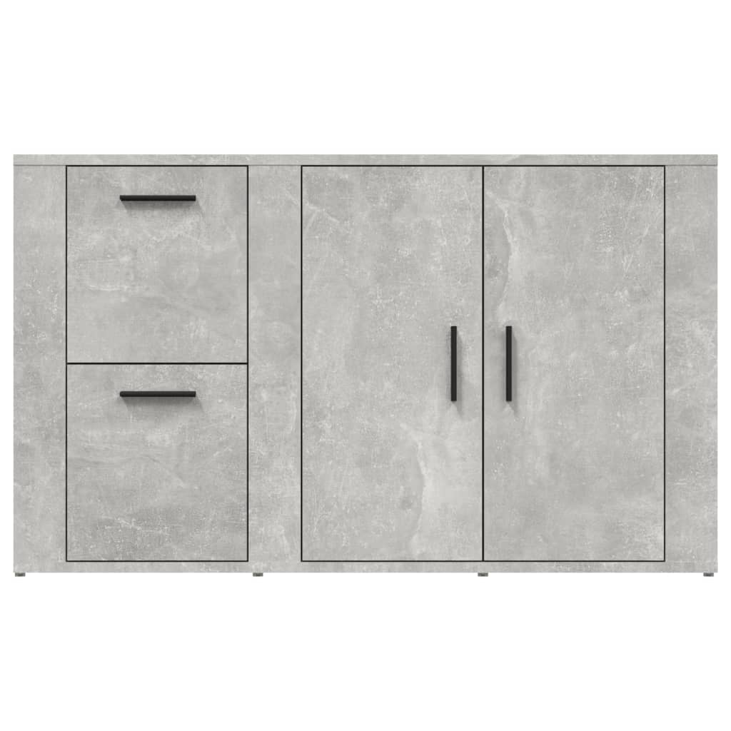 skænk 100x33x59,5 cm konstrueret træ betongrå