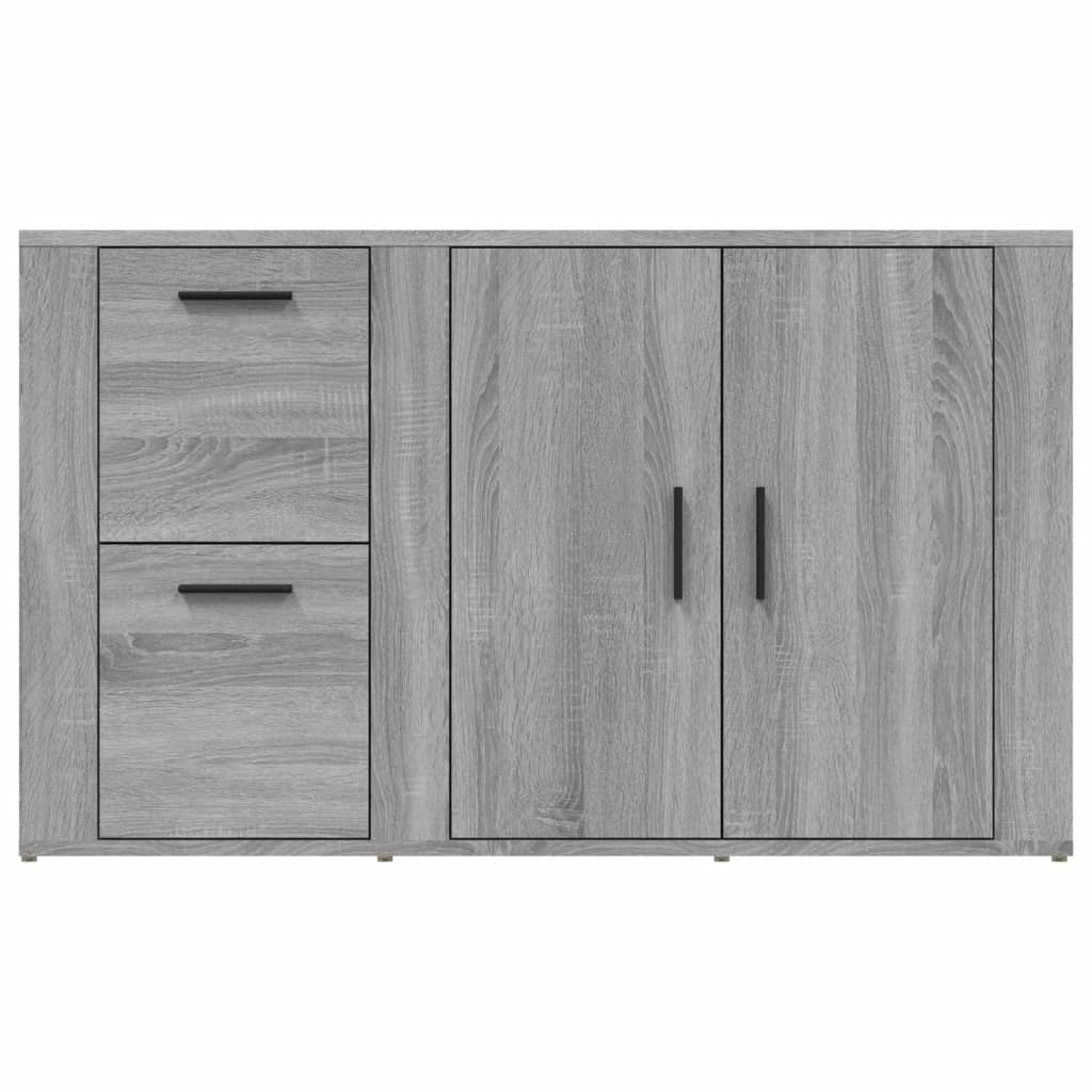 skænk 100x33x59,5 cm konstrueret træ grå sonoma-eg