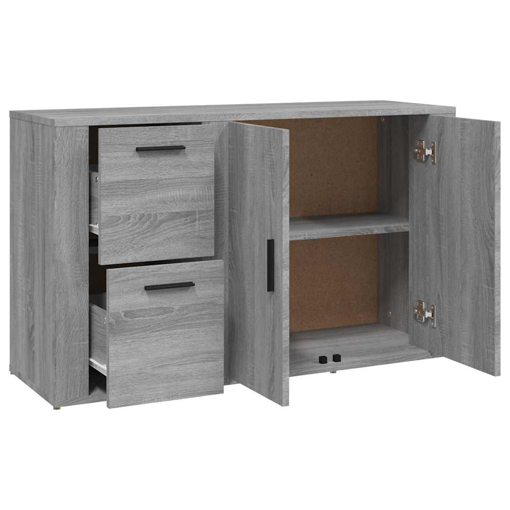 skænk 100x33x59,5 cm konstrueret træ grå sonoma-eg