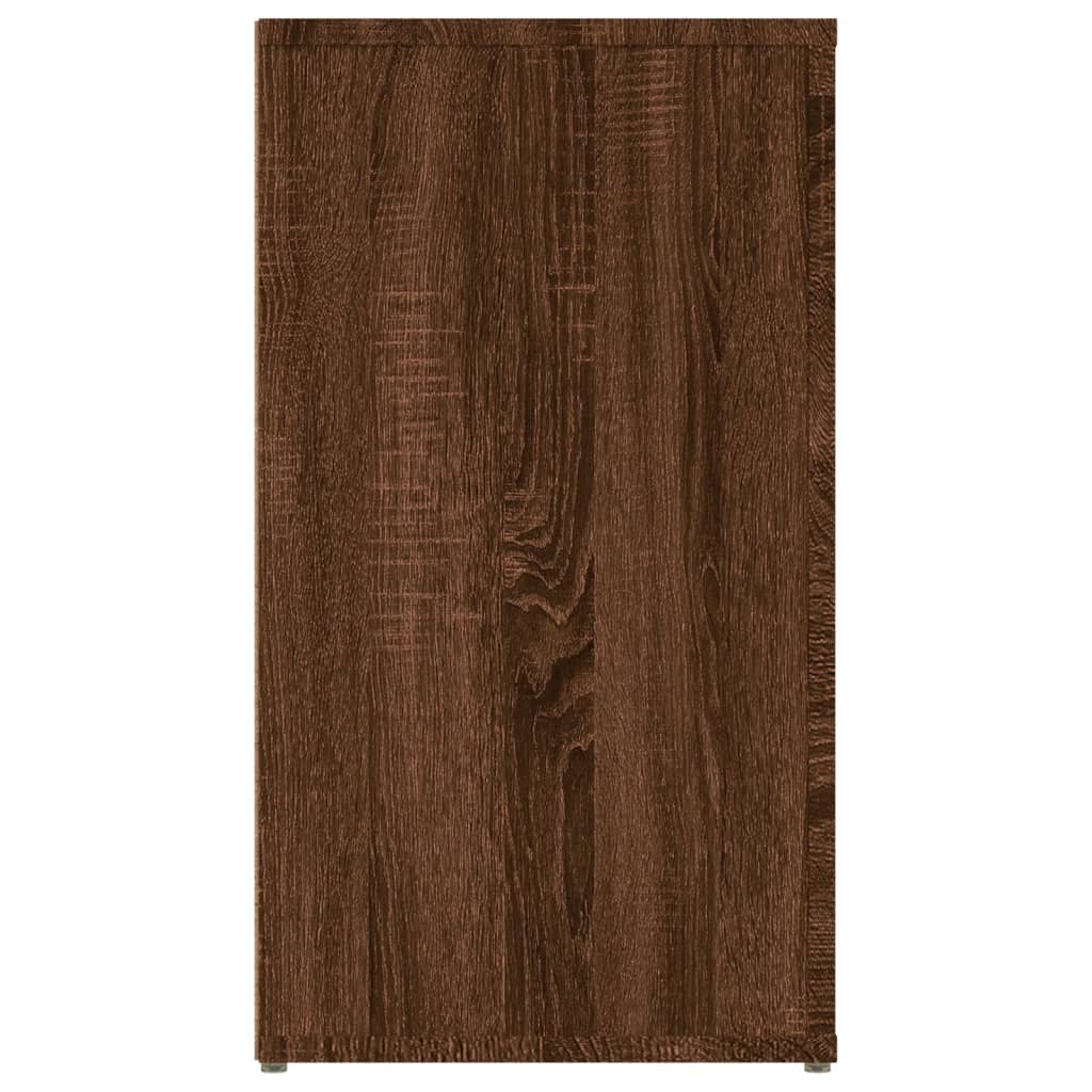 skænk 100x33x59,5 cm konstrueret træ brun egetræsfarve