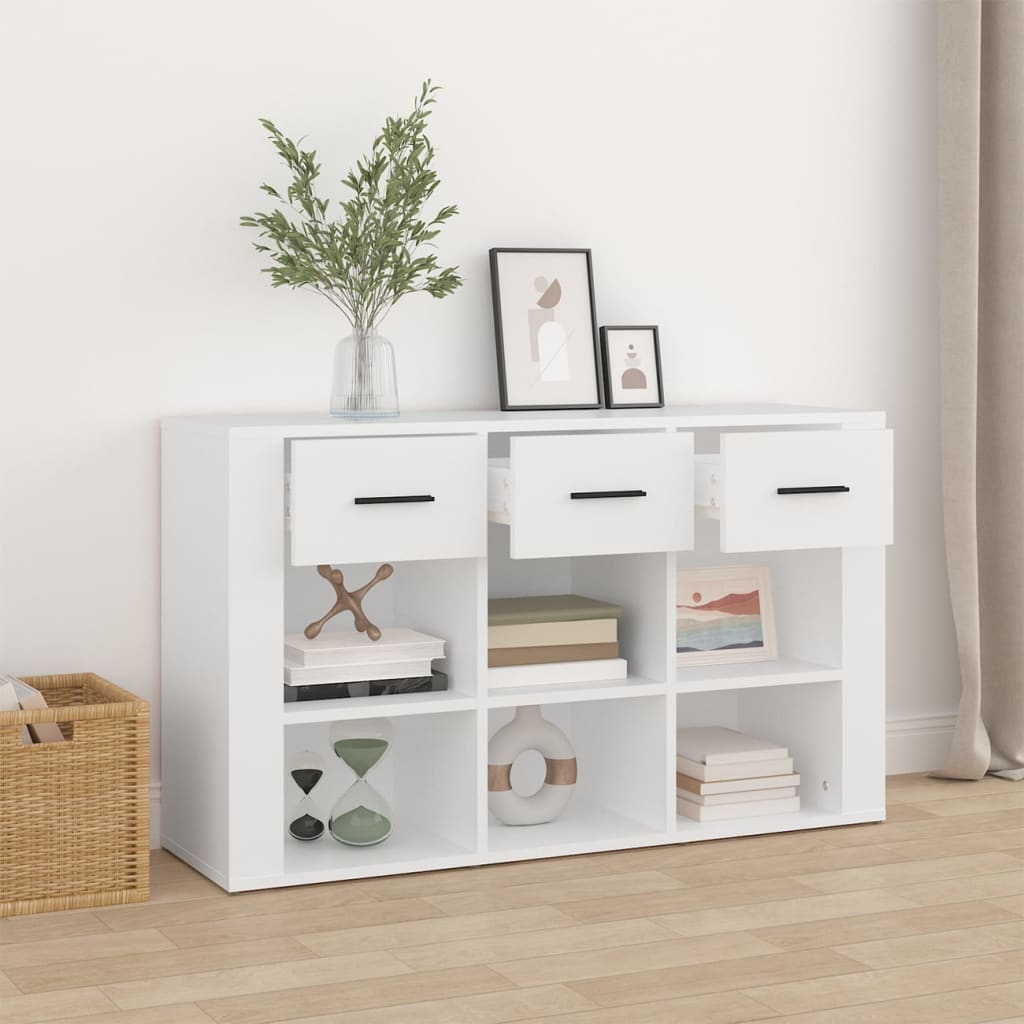 skænk 100x30x59,5 cm konstrueret træ hvid