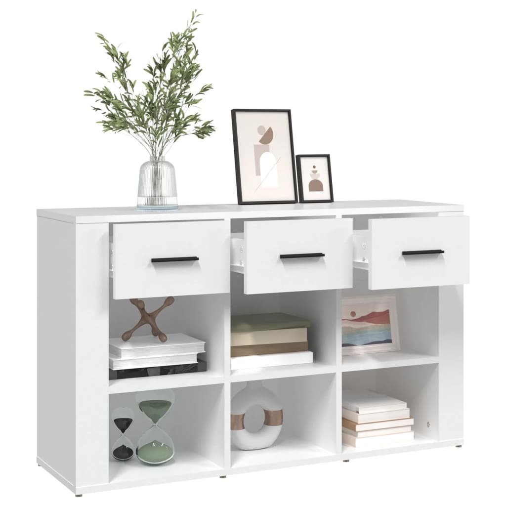 skænk 100x30x59,5 cm konstrueret træ hvid