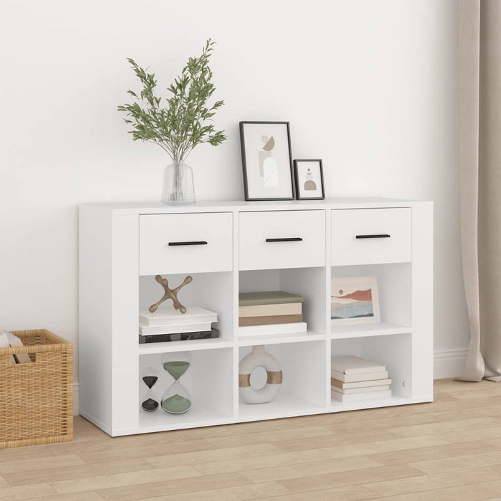 skænk 100x30x59,5 cm konstrueret træ hvid