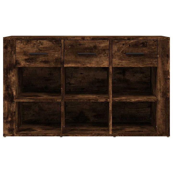 skænk 100x30x59,5 cm konstrueret træ røget egetræsfarve