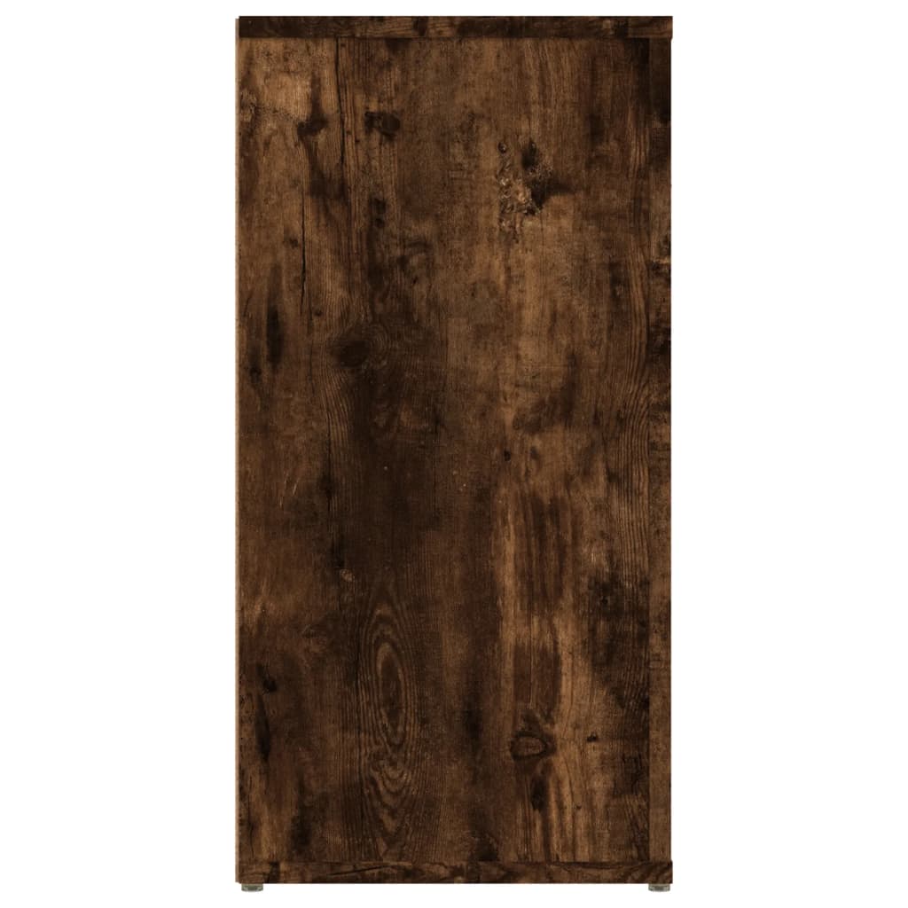 skænk 100x30x59,5 cm konstrueret træ røget egetræsfarve