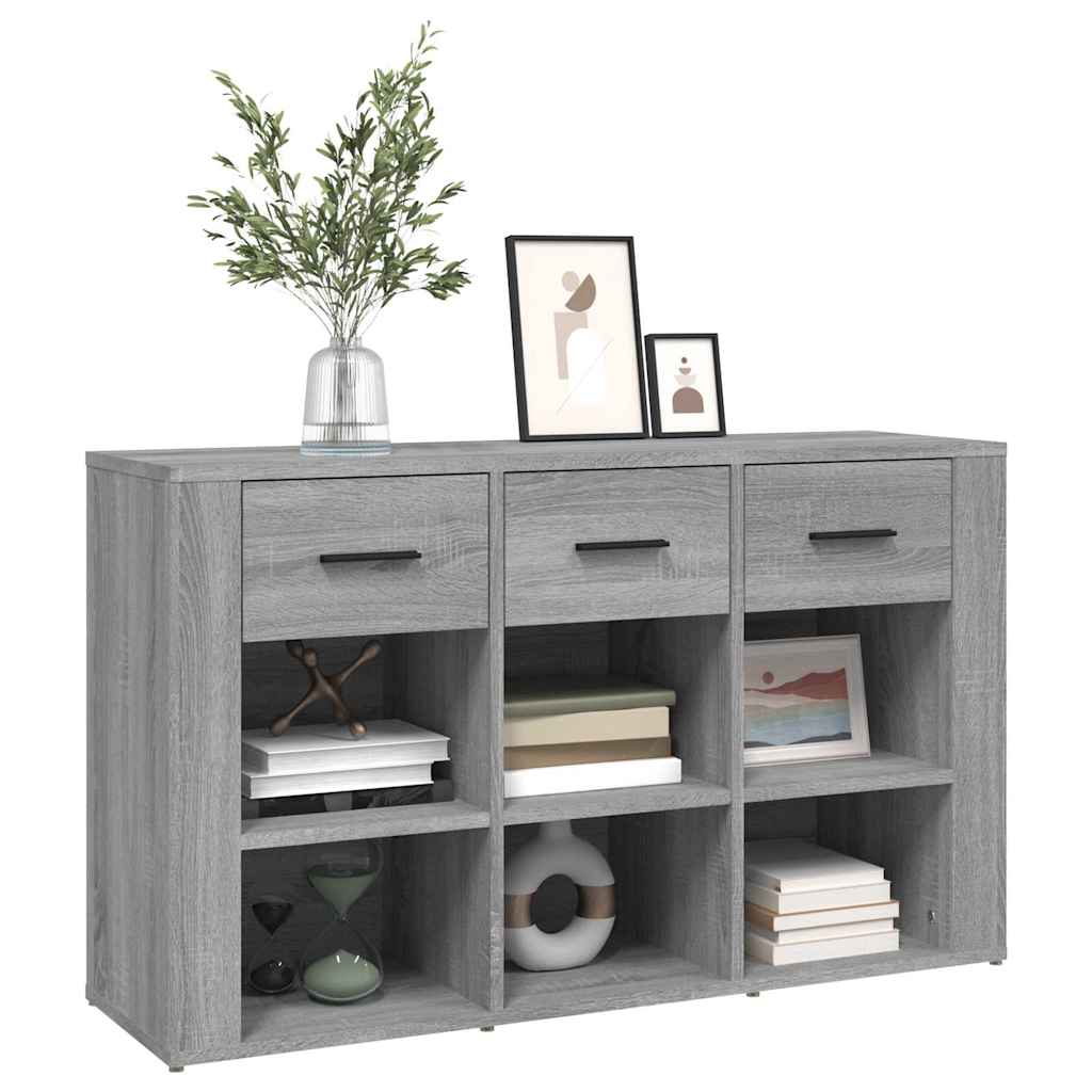 skænk 100x30x59,5 cm konstrueret træ grå sonoma-eg
