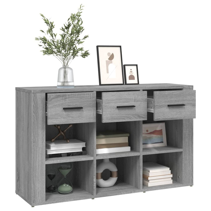 skænk 100x30x59,5 cm konstrueret træ grå sonoma-eg
