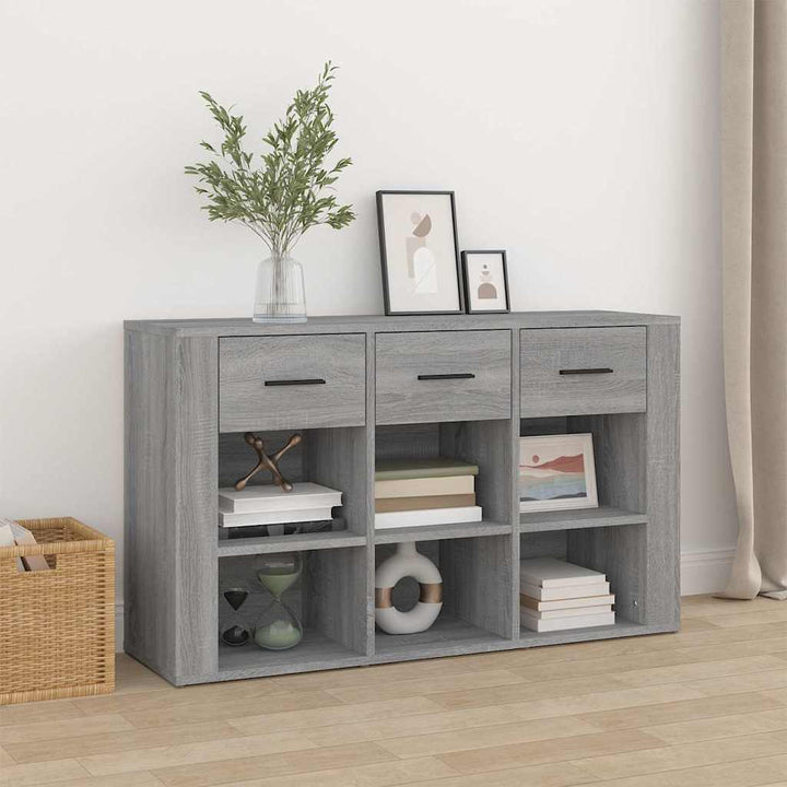 skænk 100x30x59,5 cm konstrueret træ grå sonoma-eg