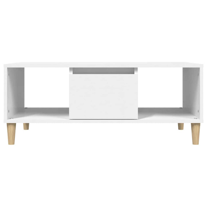 sofabord 90x50x36,5 cm konstrueret træ hvid