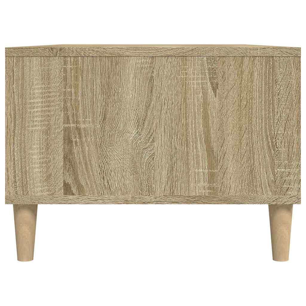 sofabord 90x50x36,5 cm konstrueret træ sonoma-eg