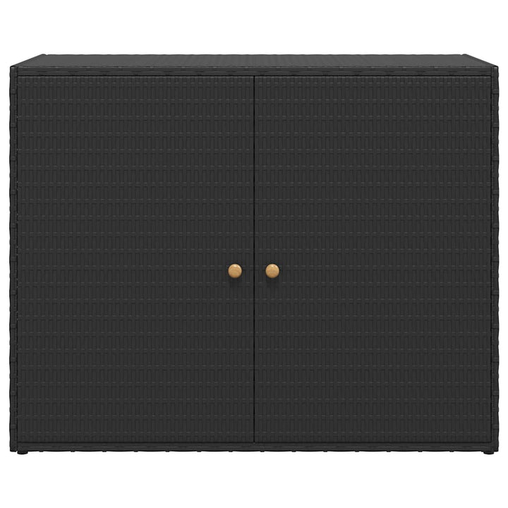 haveskab sort 100x55,5x80 cm polyrattan