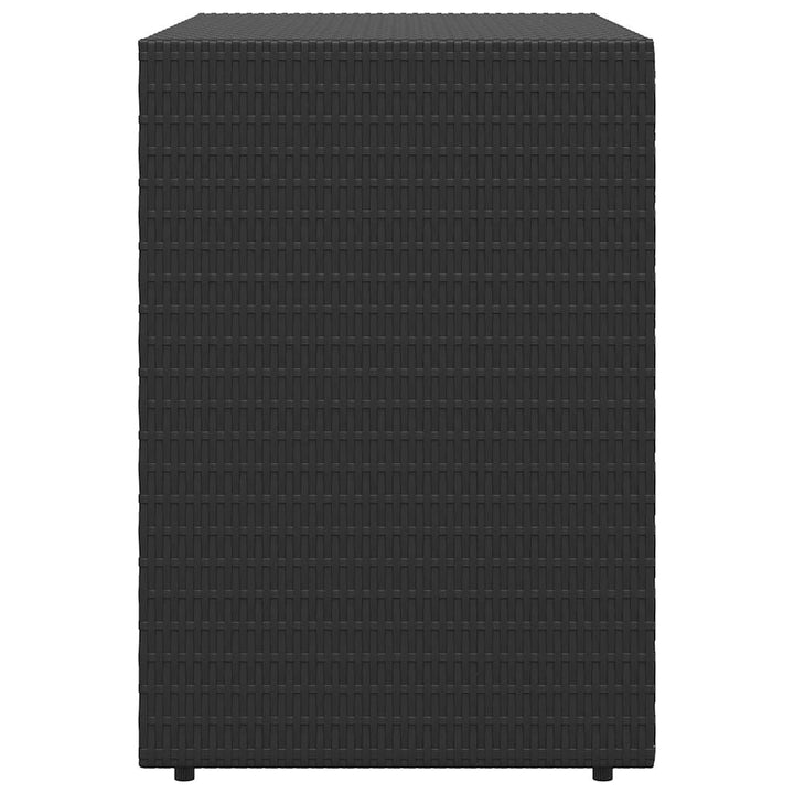 haveskab sort 100x55,5x80 cm polyrattan
