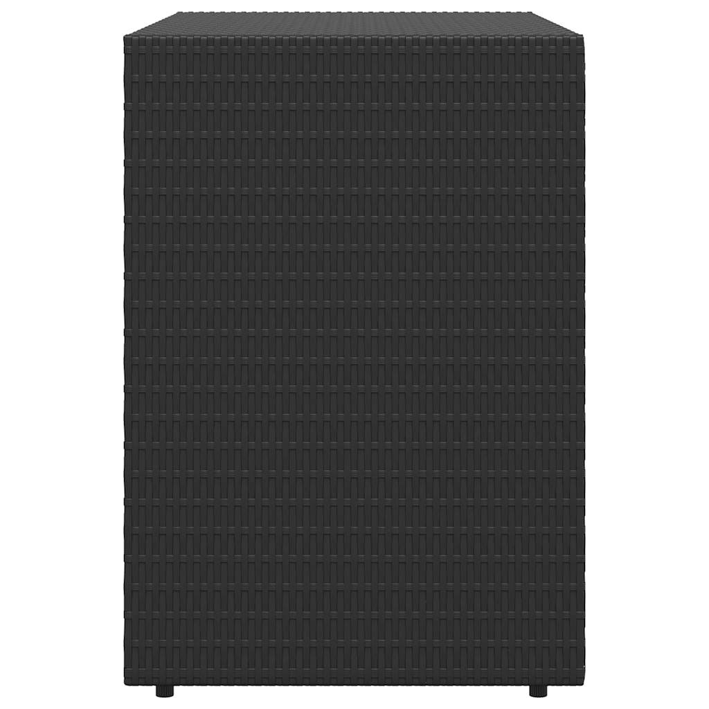 haveskab sort 100x55,5x80 cm polyrattan