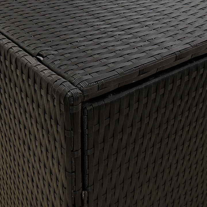 haveskab sort 198x55,5x80 cm polyrattan