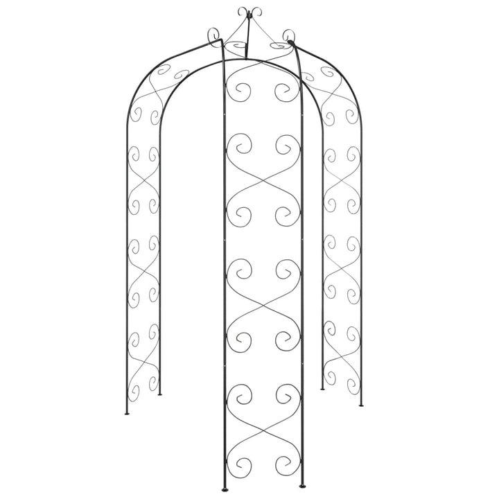 havebue Ø180x255 cm stål sort