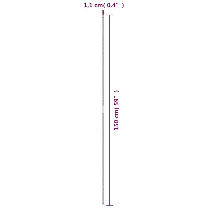 plantespyd til haven 30 stk. 150 cm stål grøn