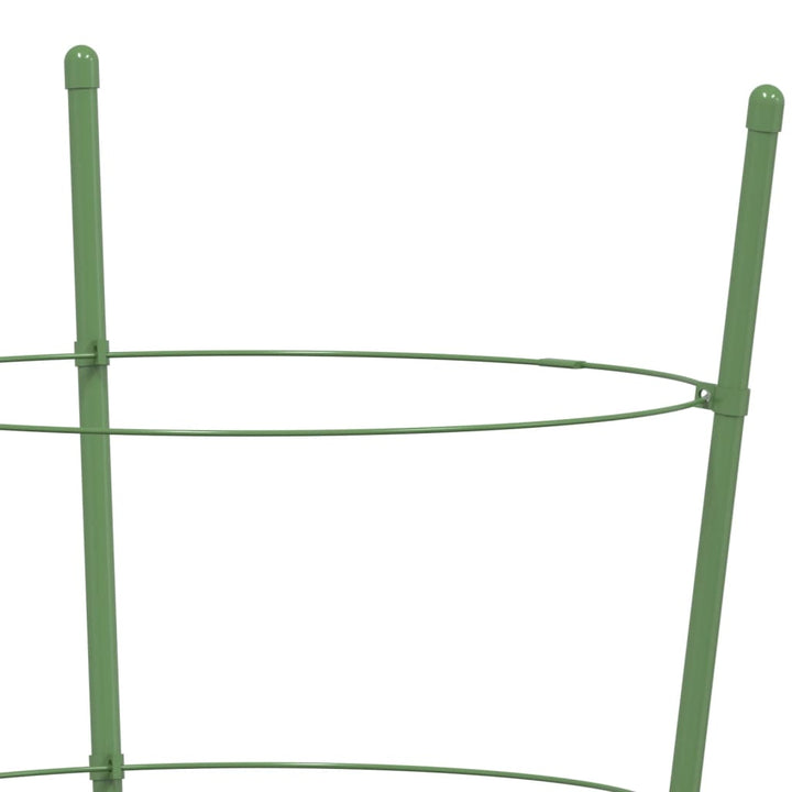 plantestativ med 3 ringe 5 stk. 60 cm stål grøn