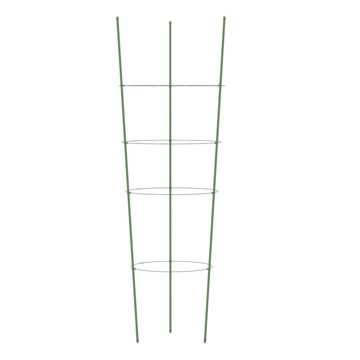 plantestativ med 4 ringe 5 stk. 90 cm stål grøn
