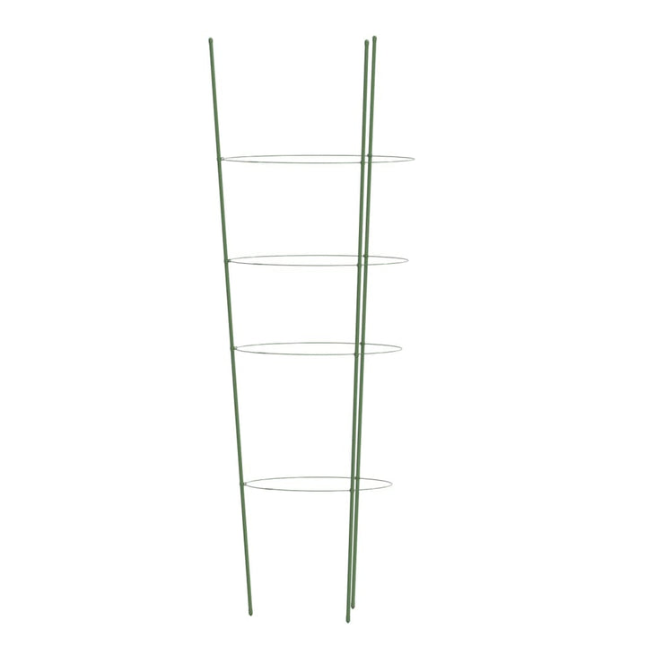 plantestativ med 4 ringe 5 stk. 90 cm stål grøn