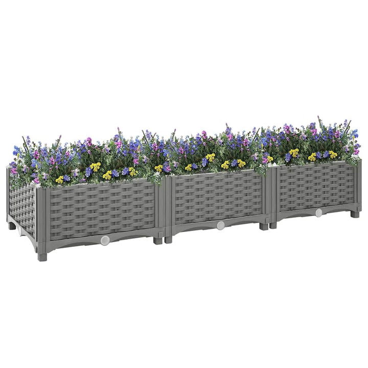 højbed 120x40x23 cm polypropylen