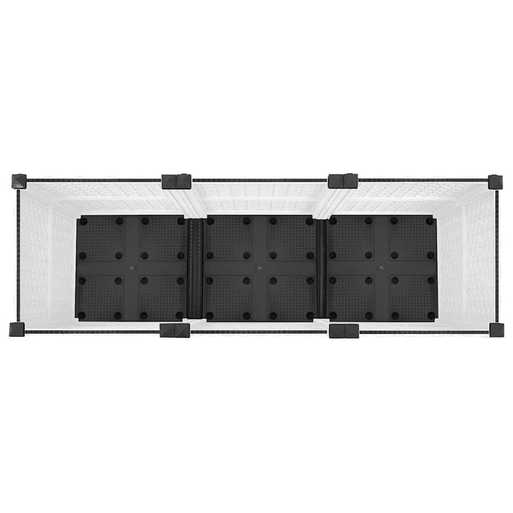 højbed 120x40x38 cm polypropylen