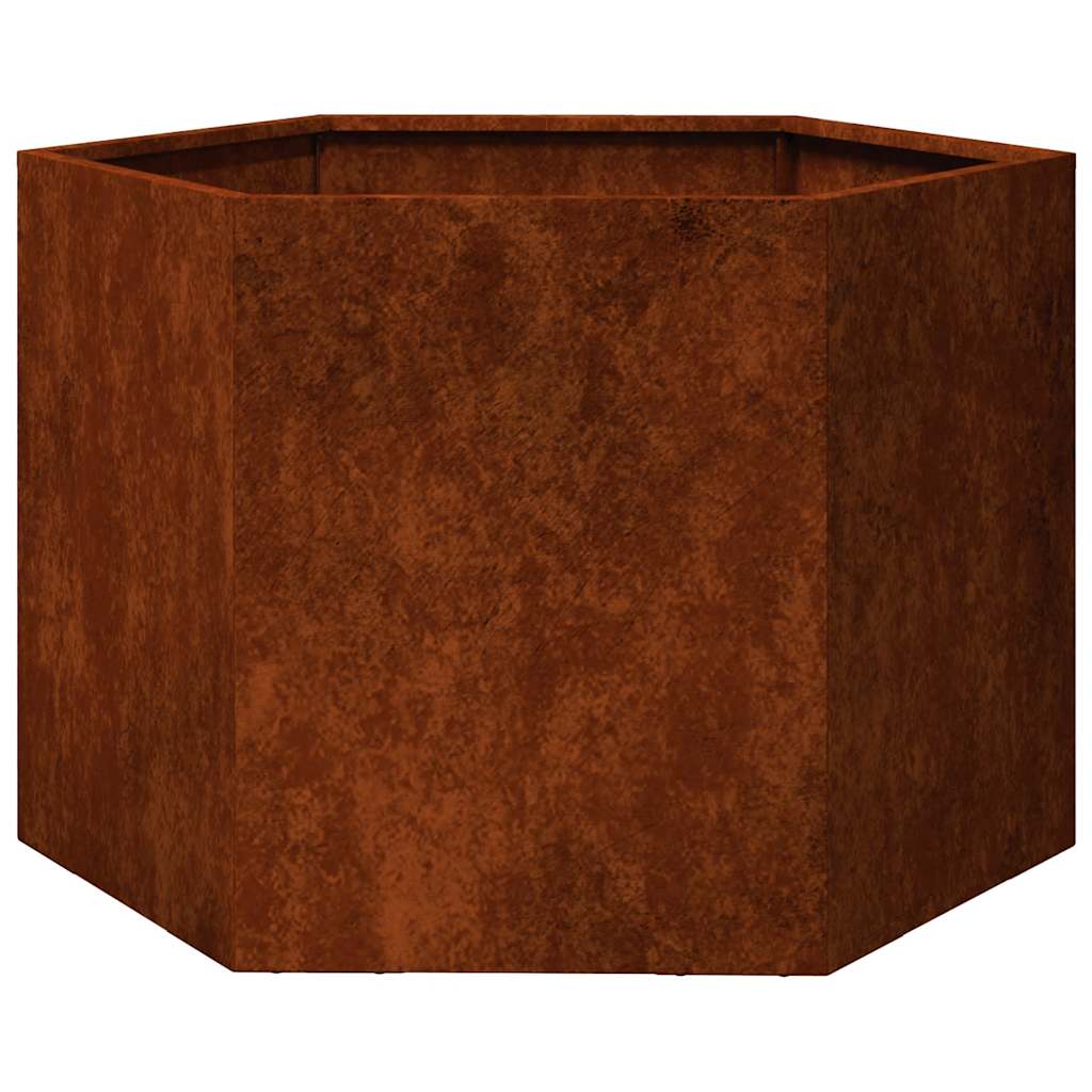 plantekasse 60x60x45 cm cortenstål rustfarvet