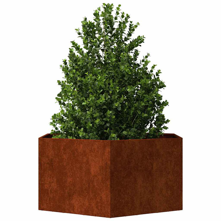 plantekasse 90x90x45 cm cortenstål rustfarvet