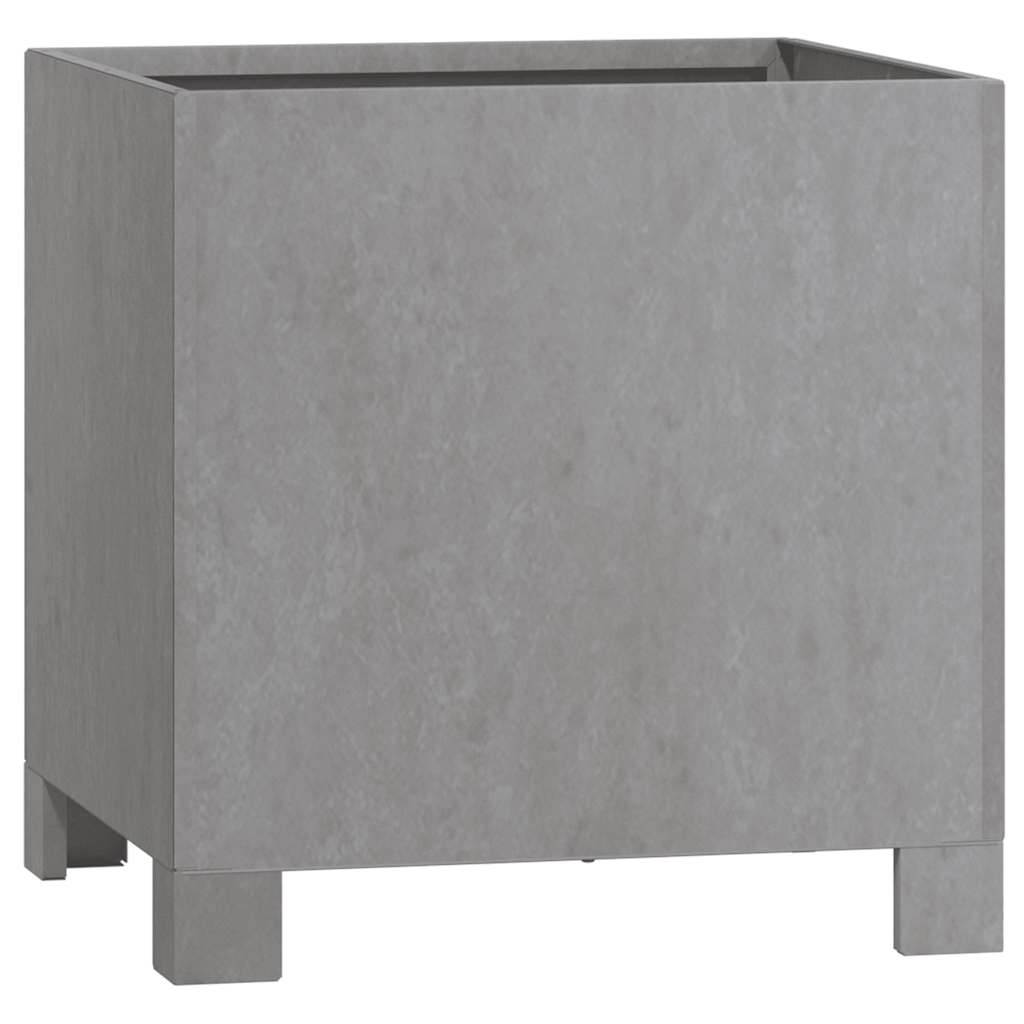 plantekasser med ben 2 stk. 30x30x30 cm cortenstål rustfarvet