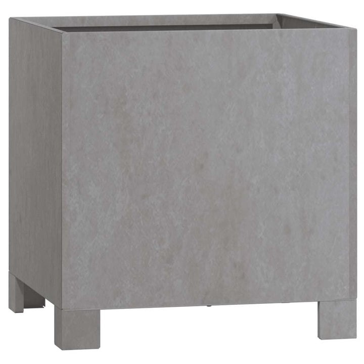 plantekasser med ben 2 stk. 30x30x30 cm cortenstål rustfarvet