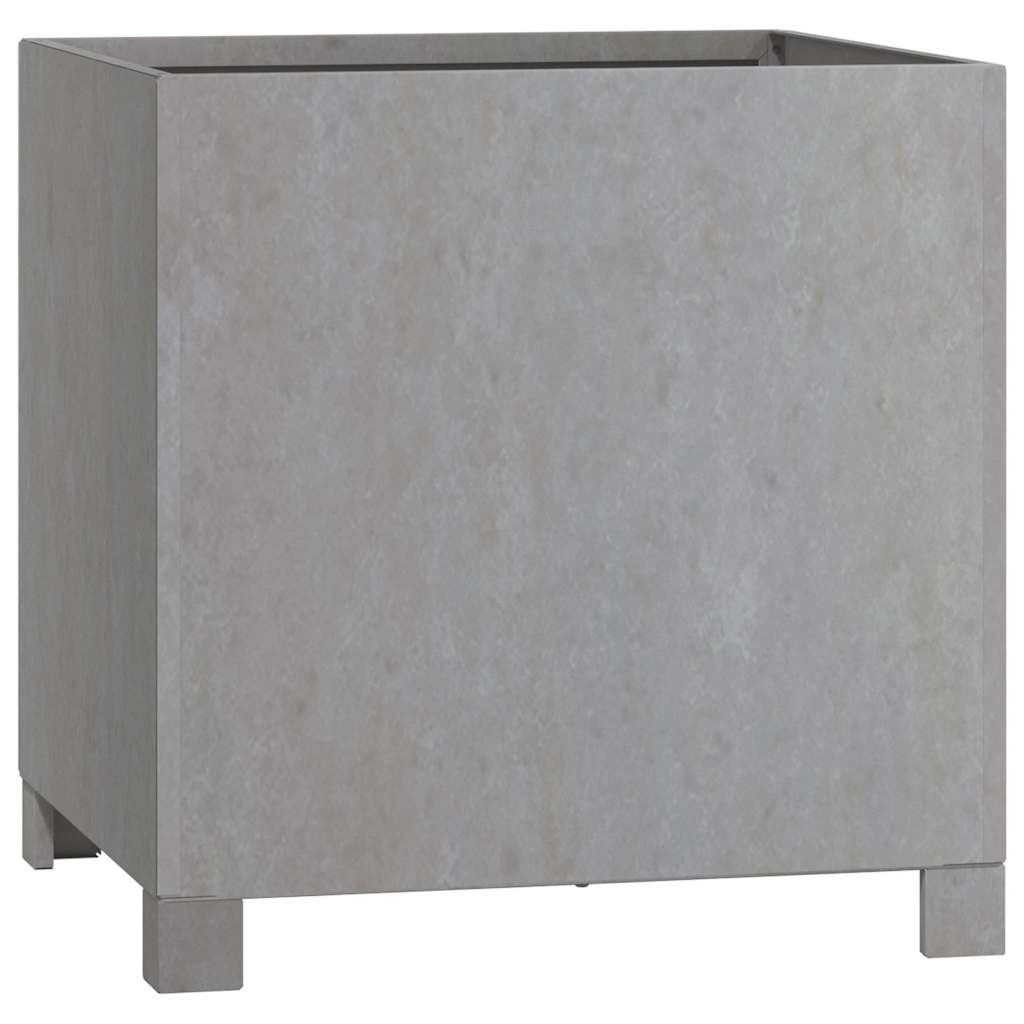 plantekasser med ben 2 stk. 40x40x40 cm cortenstål rustfarvet
