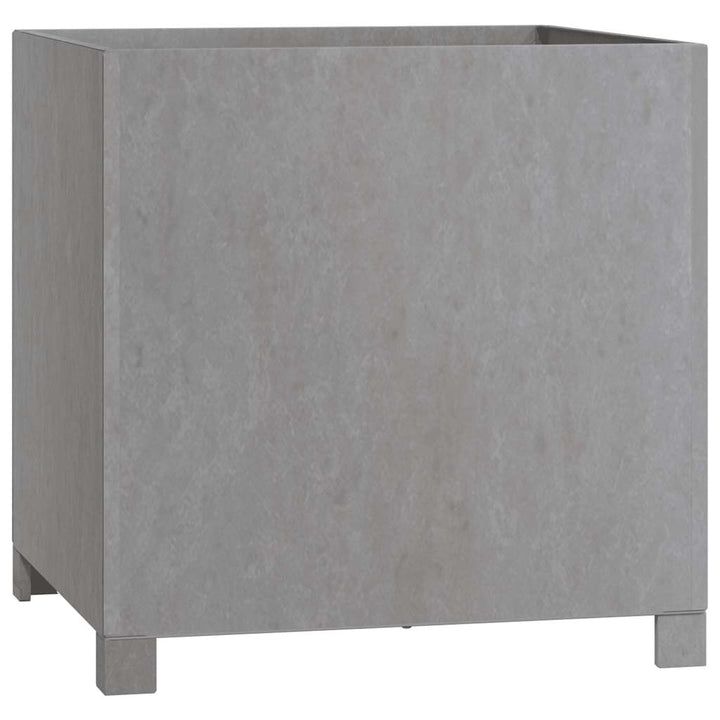 plantekasse med ben 50x50x50 cm cortenstål rustfarvet