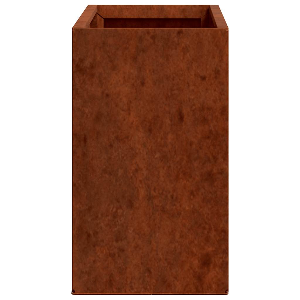 væghængte plantekasser 2 stk. 53x10x17 cm cortenstål rustfarvet