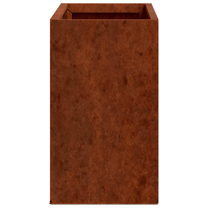 væghængte plantekasser 2 stk. 53x10x17 cm cortenstål rustfarvet