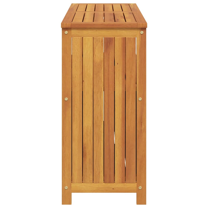 konsolbord til haven 110x35x75 cm massivt akacietræ