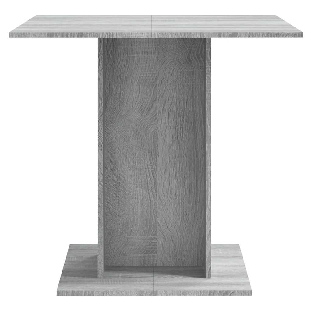spisebord 80x80x75 cm konstrueret træ grå sonoma-eg