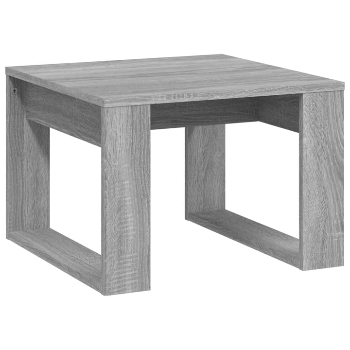 sidebord 50x50x35 cm konstrueret træ grå sonoma-eg