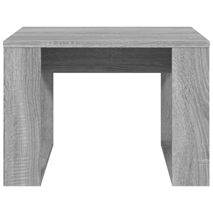 sidebord 50x50x35 cm konstrueret træ grå sonoma-eg