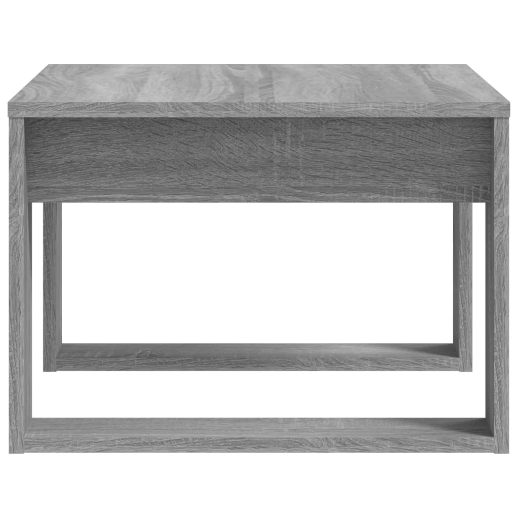 sidebord 50x50x35 cm konstrueret træ grå sonoma-eg
