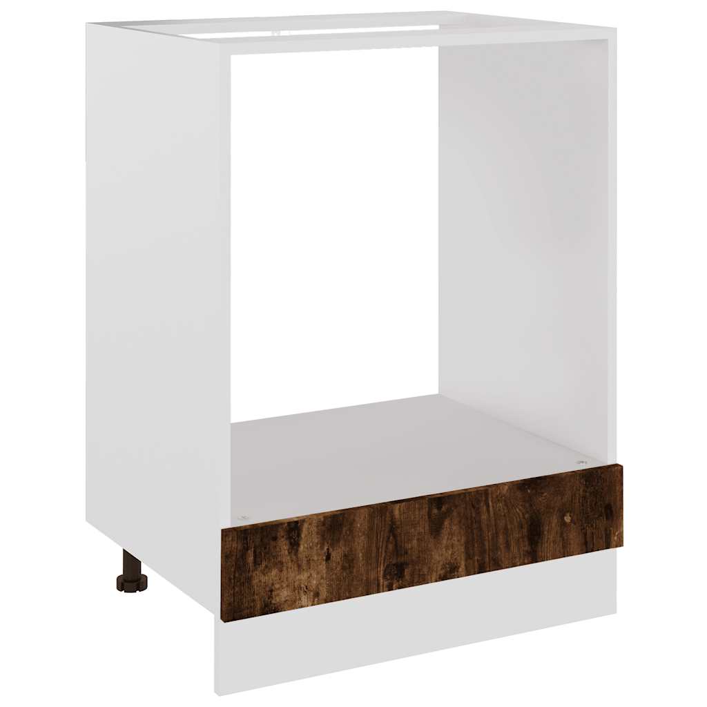 ovnskab "Riga" røget eg 60x46x81,5 cm konstrueret træ