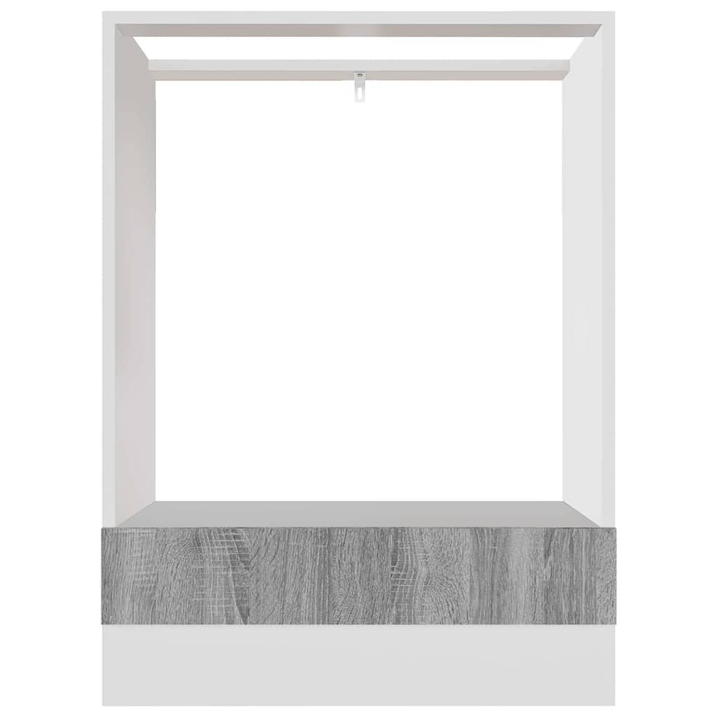ovnskab "Riga" grå Sonoma 60x46x81,5 cm konstrueret træ
