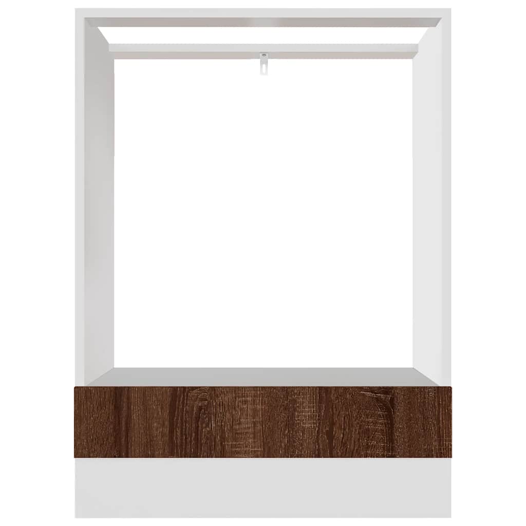 ovnskab "Riga" brun eg 60x46x81,5 cm konstrueret træ