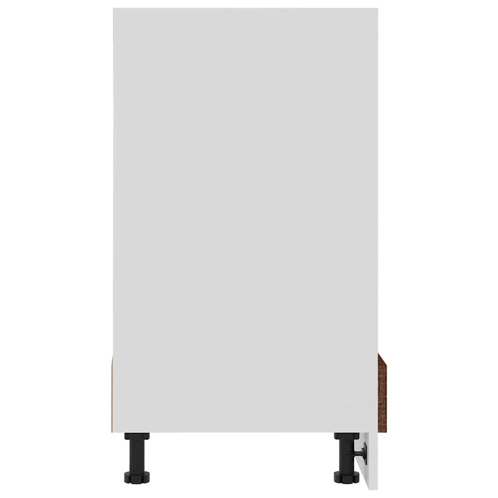 ovnskab "Riga" brun eg 60x46x81,5 cm konstrueret træ
