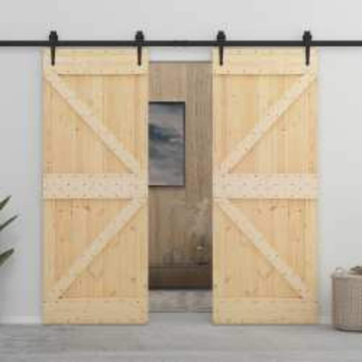 Dør NARVIK Naturfarvet 80 x 210 cm Massivt Fyrretræ