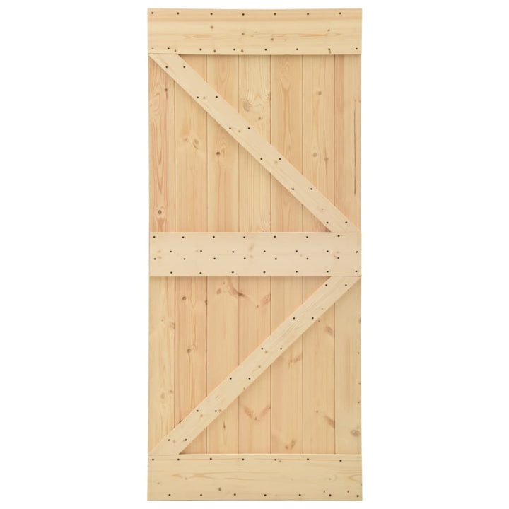 Dør NARVIK Naturfarvet 80 x 210 cm Massivt Fyrretræ
