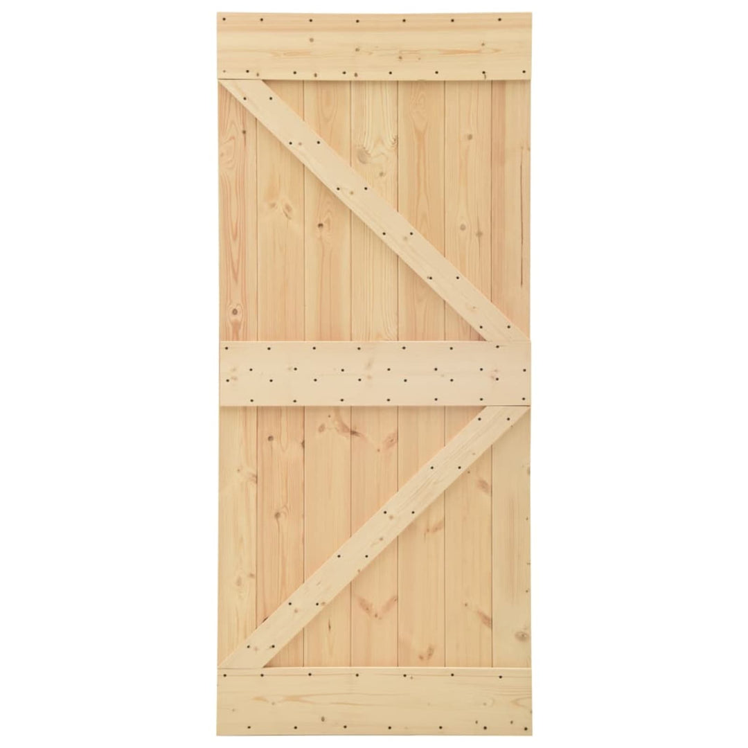 Dør NARVIK Naturfarvet 80 x 210 cm Massivt Fyrretræ