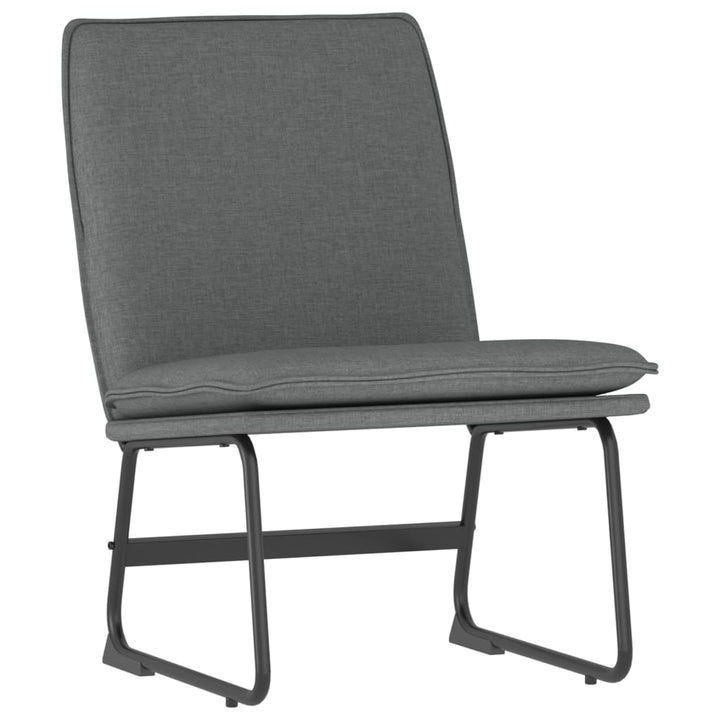 loungestol 52x75x76 cm stof mørkegrå
